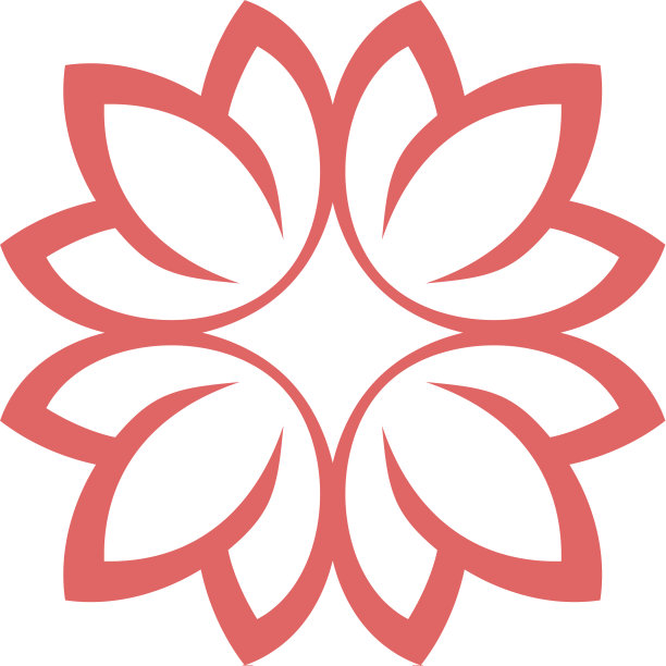 花朵花瓣标志模板设计图片下载