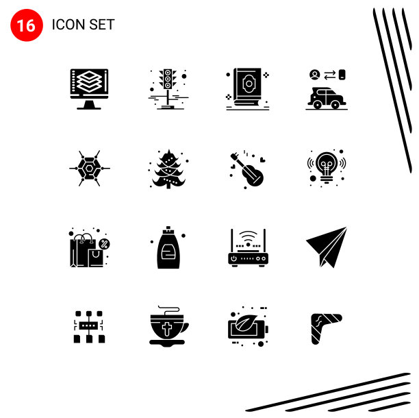 主题立体符号和可编辑符号的16种图片下载