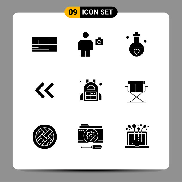 9 ． 坚实的字形概念的网站，移动和图片下载