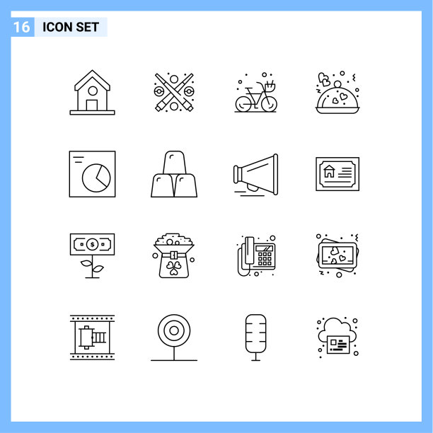 现代集16轮廓象形派图片下载