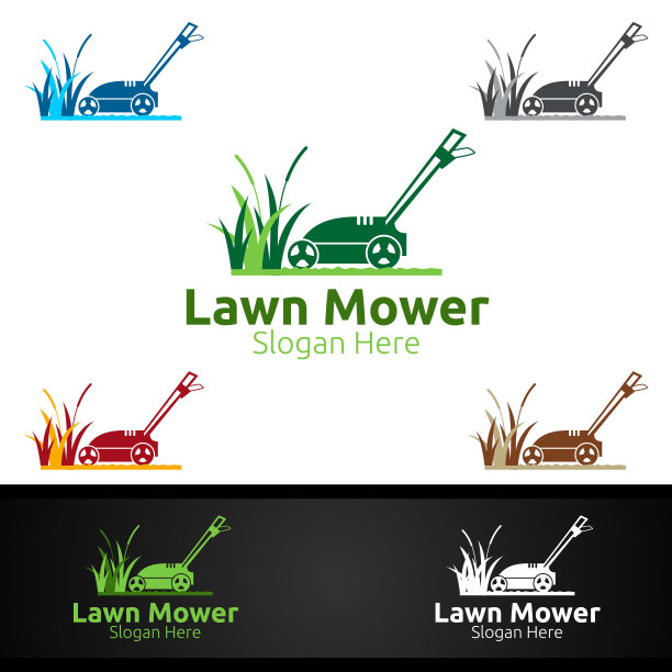 割草机符号为割草机园丁设计图片下载