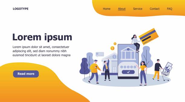 人们使用智能手机进行在线支付图片下载