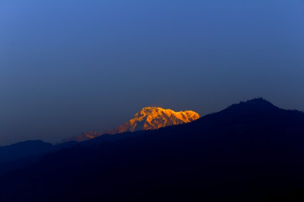 博卡拉湖畔酒店的山景图片下载