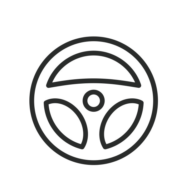 汽车转向图标矢量设计插图图片下载