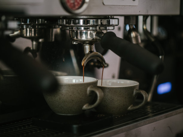 年轻女子在咖啡厅快乐工作。图片下载