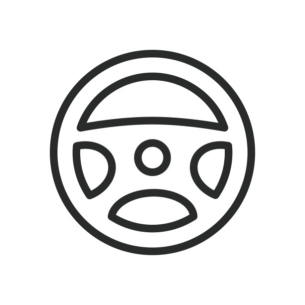 汽车转向图标矢量设计插图图片下载