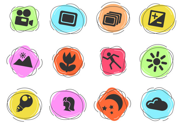 照片剪影图标的模式图片下载