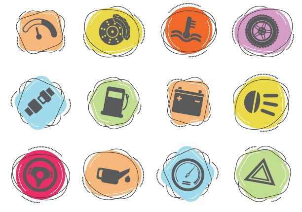 商业和营销图标集图片下载