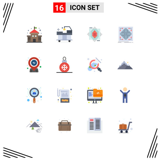 现代设16平色和符号等图片下载