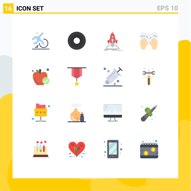 股票图标包16行符号和符号图片下载