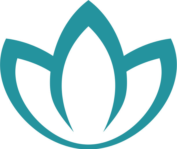 花百合或荷花标志模板图片下载