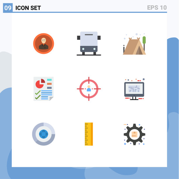 为页面设置9个商业平面颜色包图片下载