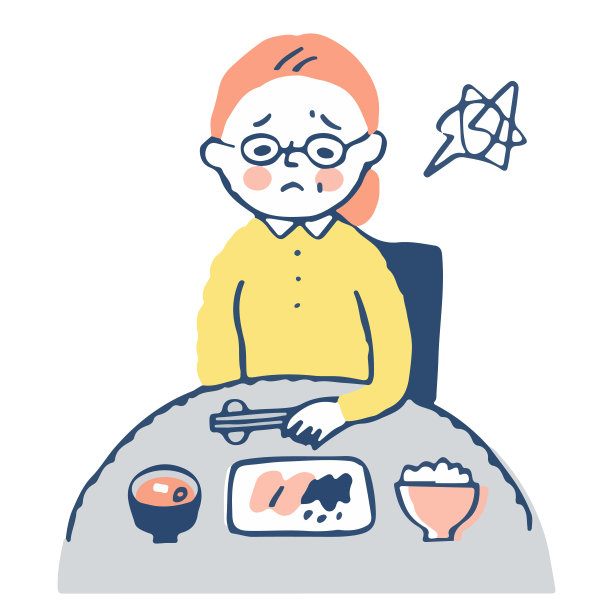 没有食欲的资深女性图片下载