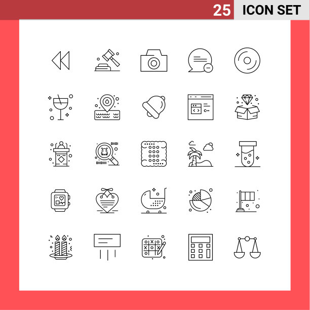 25线概念为网站移动和应用程序图片下载