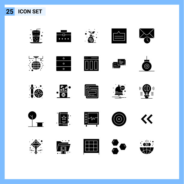 通用图标符号组25现代立体图片下载
