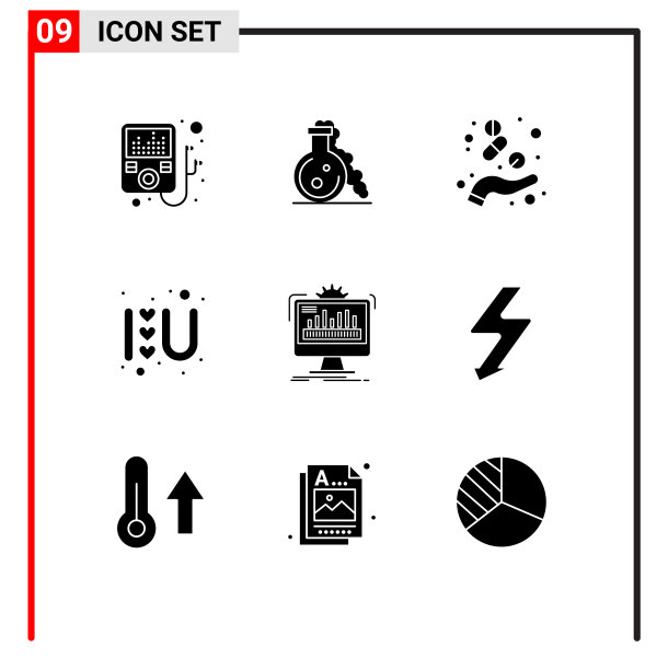 9个适用于网络和移动的通用实体符号图片下载
