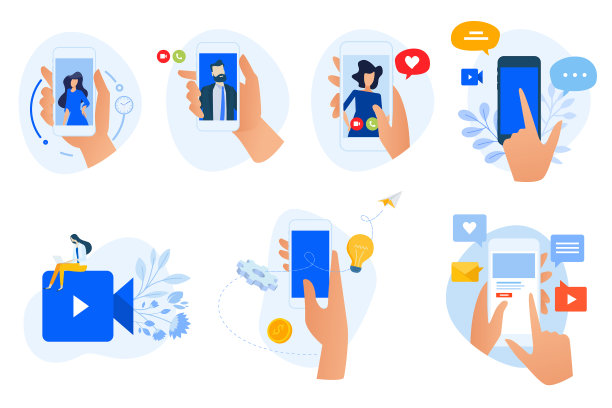 平面设计概念图标集合图片下载