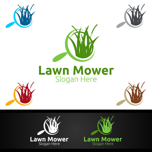 寻找割草机符号草坪修剪园丁设计图片下载