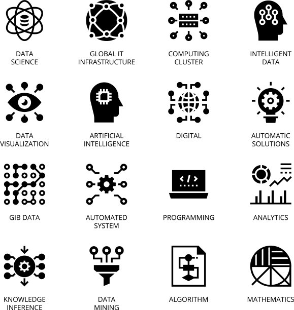 数据科学符号图标图片下载