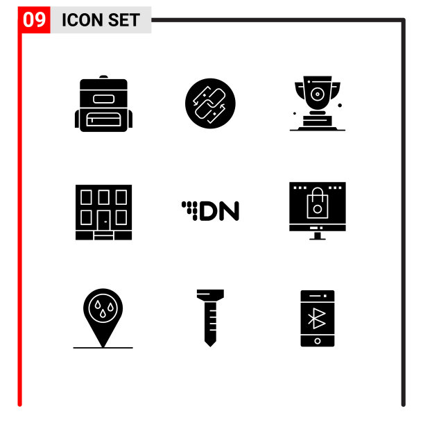包9创意固体字形数字笔记图片下载