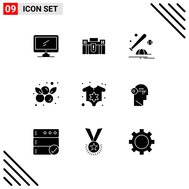 主题立体符号和可编辑符号的9种图片下载