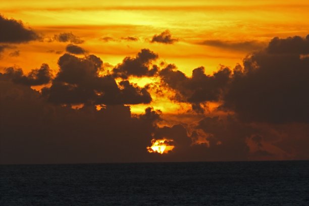 海上日落图片下载