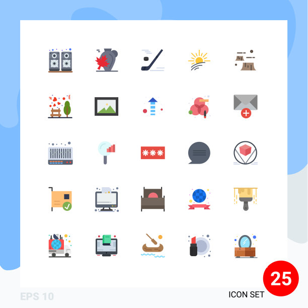 股票图标包25行符号和符号图片下载