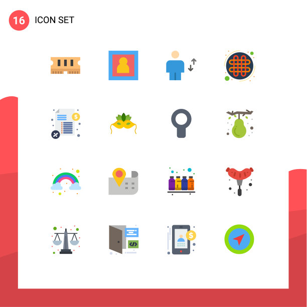 包16个创意平色钱结图片下载