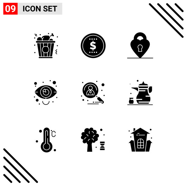 现代集9个立体字形和符号等图片下载