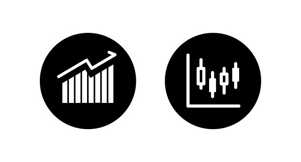一组简单的图形图标的业务和股票图片下载