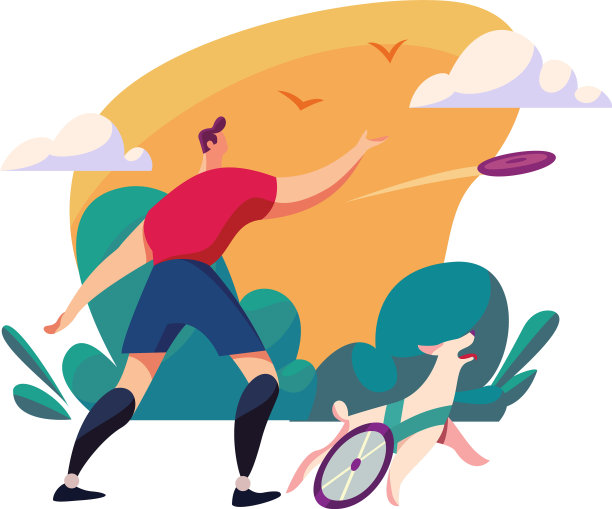 残疾人用假腿和狗玩图片下载