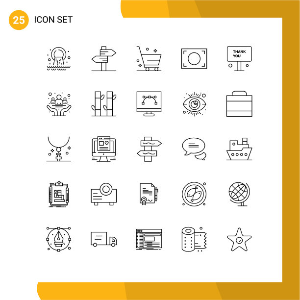 组25现代线设置为标志照片图片下载