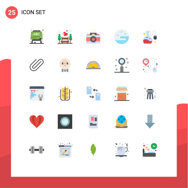 股票图标包25行符号和符号图片下载