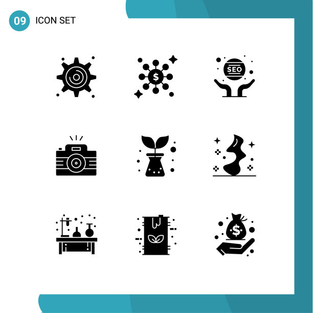 9 ． 坚实的字形概念的网站，移动和图片下载