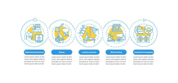 诊断程序矢量信息图模板图片下载