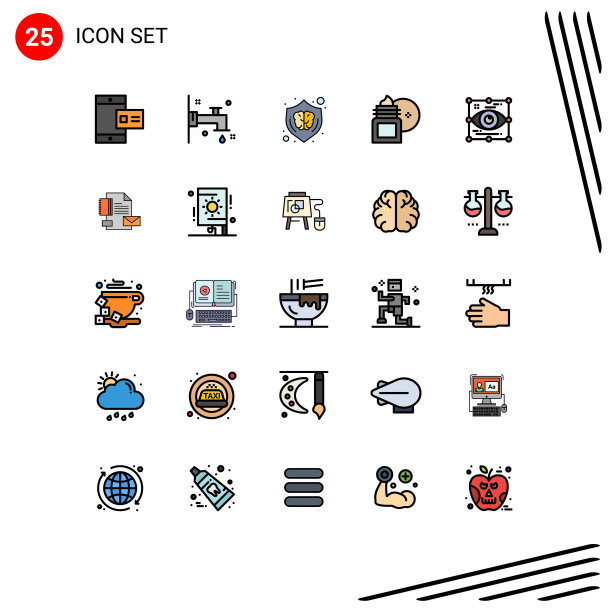 25组填线平色标志和图片下载