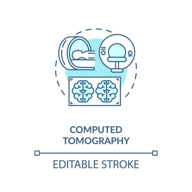 计算机断层扫描概念图标图片下载