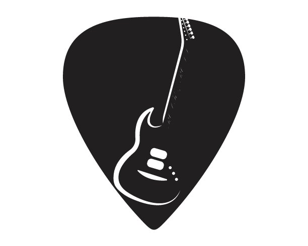 吉他标志矢量图片下载