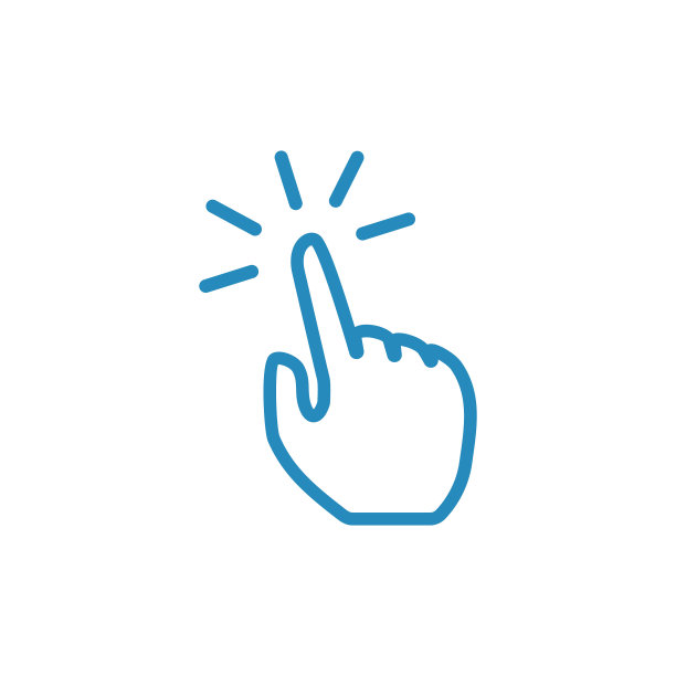 手触线图标符号矢量图片下载