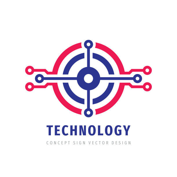 数据数字电子技术。矢量图标标志企业标识。摘要计算机芯片符号。网络、互联网技术概念插图。设计元素。图片下载