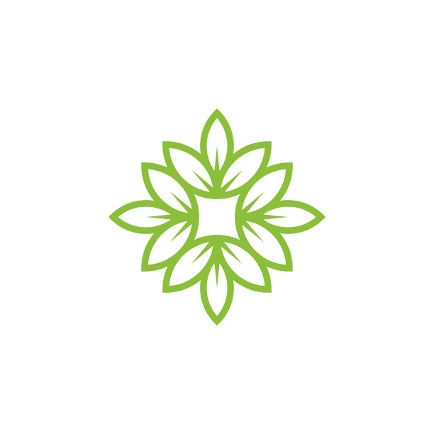 叶子矢量插图设计模板。向量eps 10。图片下载