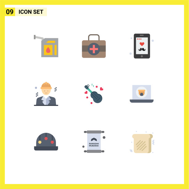 9 .主题平色和可编辑的符号图片下载