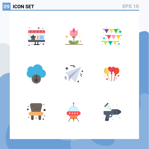 设置9平面颜色的网格为婚礼bloone图片下载