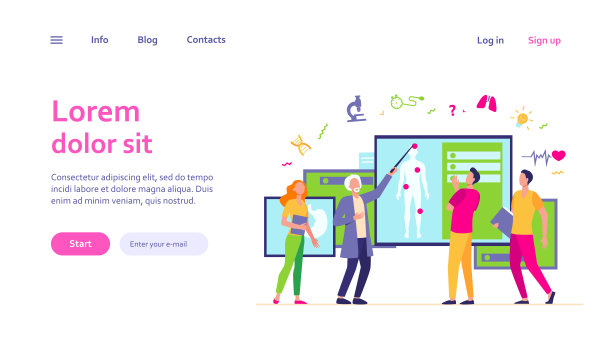 高级教授在课堂上为学生小组讲课图片下载