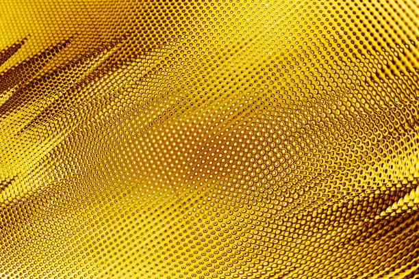 抽象闪亮的金色背景，辉光金色装饰背景，黄色金属闪光空白框架，空金属表面，明亮闪闪的锯齿虚线图案，纹理墙纸，复制空间图片下载