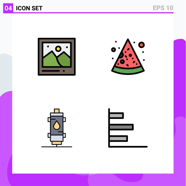 用户界面包4基本填充线平图片下载