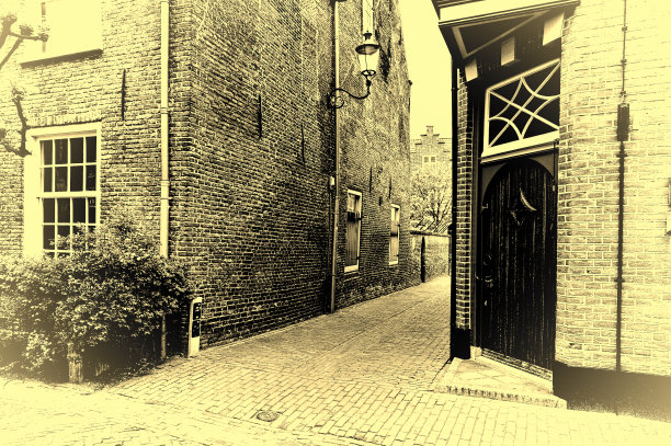 荷兰的典型房屋图片下载