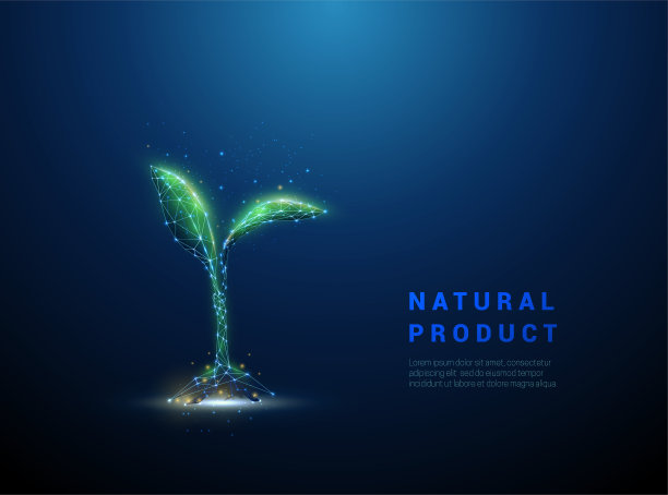 绿色低聚花柱生长植物芽。图片下载