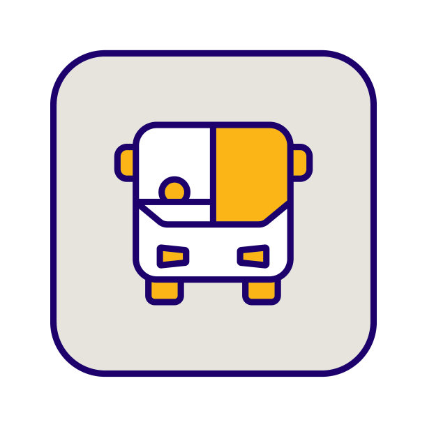 公交标志在圆的圆的ui图标矢量设计矢量图片下载