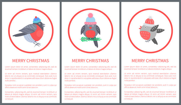 圣诞快乐70年代明信片矢量插图图片下载